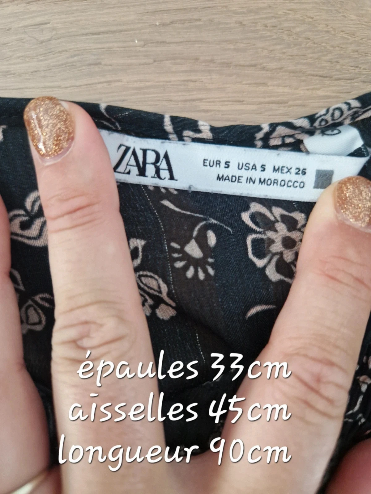 Vestido de gasa floral - S - Zara – photo 4